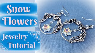 Winter Flowers - Wire Jewelry Tutorial Step by Step