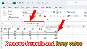 How to remove formula in excel and keep values