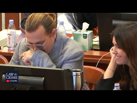 Johnny Depp Laughs Uncontrollably at Mention of Alpacas During Questioning of Disney Employee