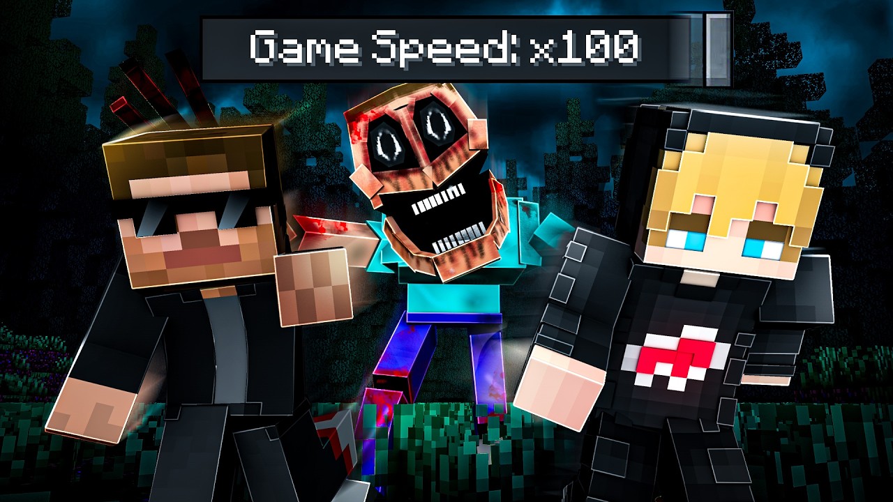 Minecraft, aber HORROR MONSTER sind 100x SCHNELLER