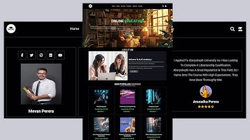 How To Make A Responsive Online Education Website Design Using HTML - CSS - JavaScript Step By Step