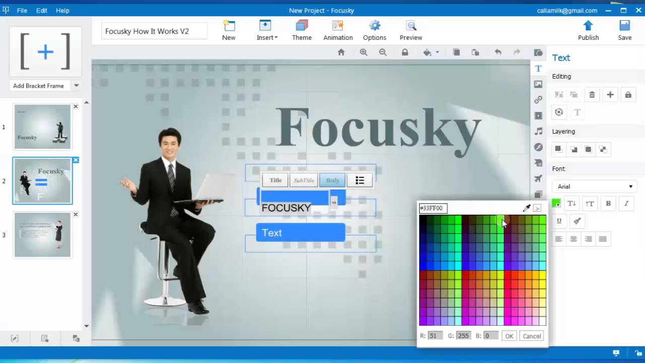 focusky video presentation example
