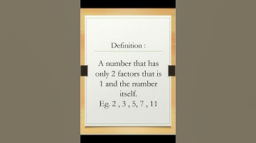Prime Number | #primenumbers  #definition | #learners #mathematics