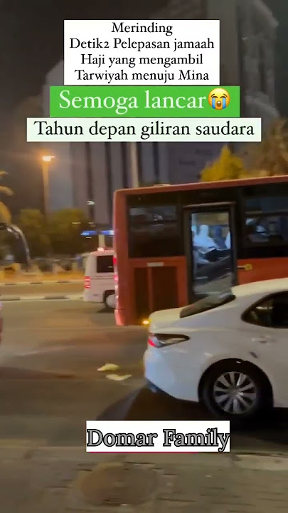Merinding Detik2 Pelepasan jamaah Haji yang mengambil Tarwiyah menuju MinaSemoga lancar