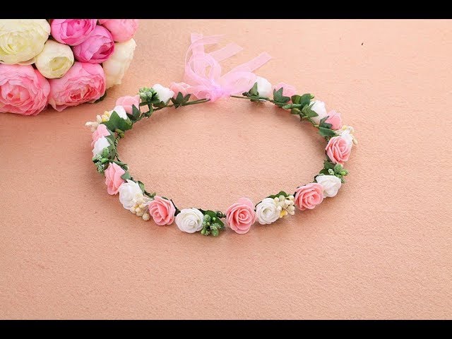 Tiara made of flowers Clearance