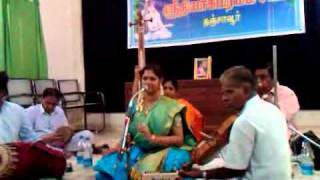 Sri Thyagabramha Sabha . Thanjavur - Concert by Thanjavur S. Kiruthika