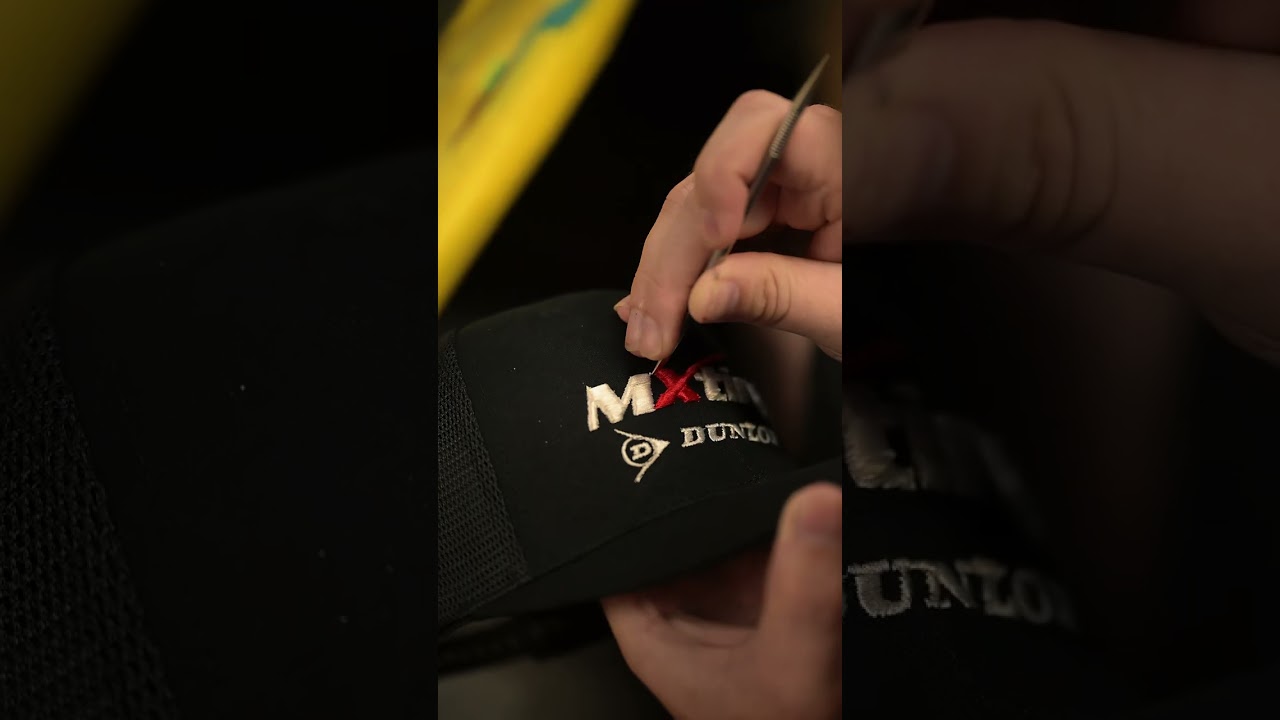 Cleaning Up The 3D Puff Embroidery On Custom Hats