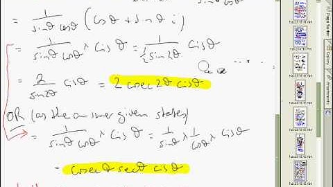 Basic Operations Polar Form of Complex Numbers Part 4