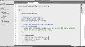 PayPal Payments with PHP: Storing Transactions (8/9)
