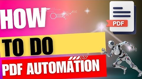 How to do Pdf Automation in UI Path?