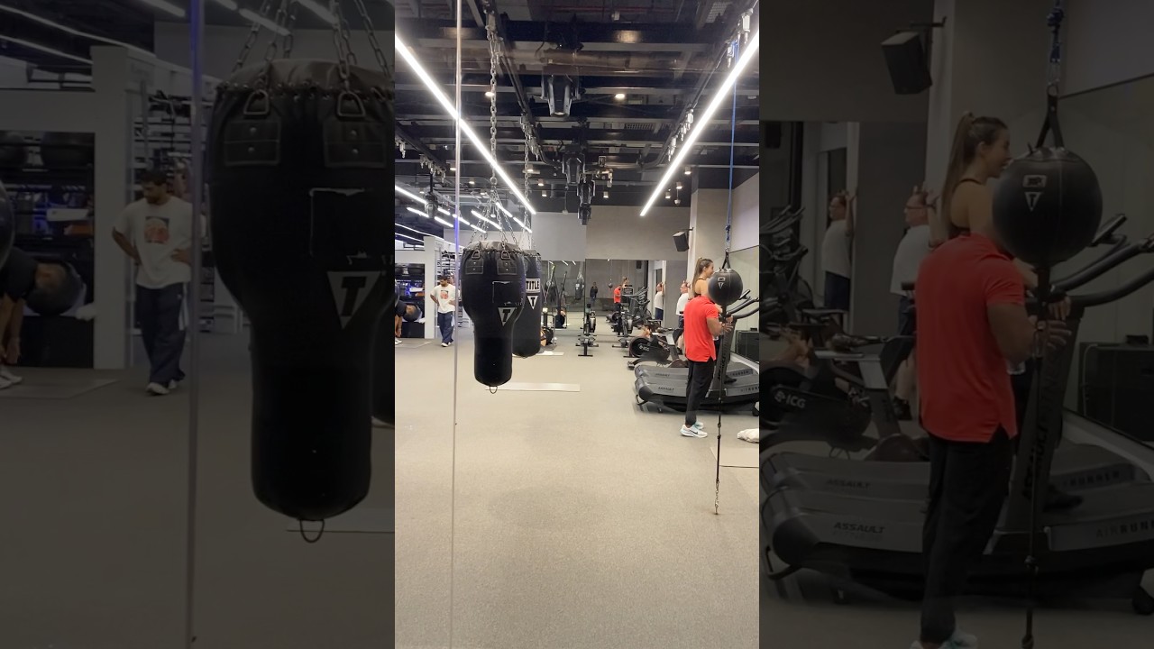 Train Gym in the Dubai Mall 💪🏻🔋⁠