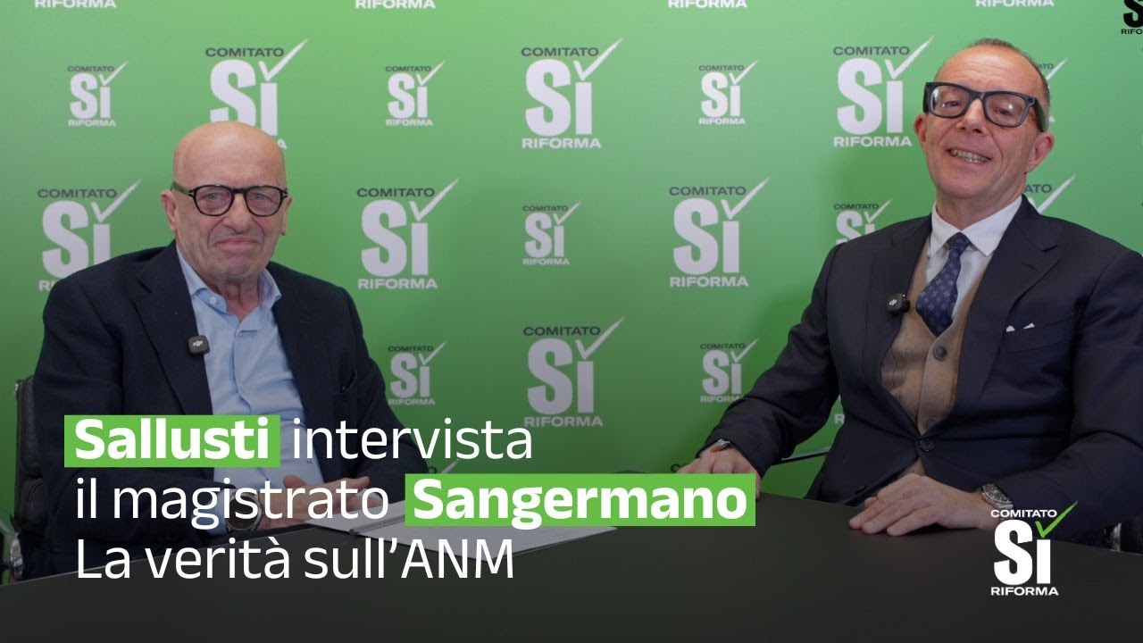 Sallusti intervista il magistrato Sangermano. La verità sull'ANM