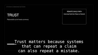 Observer Report 0009: Audit Trails and Verifiable Records