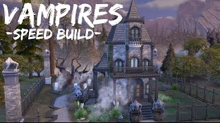 THE SIMS 4 // VAMPIRES HOUSE // SPEED BUILD (No CC) EARLY ACCESS Part 1