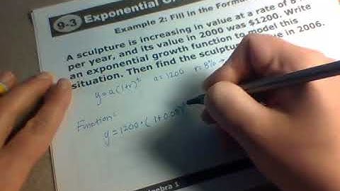 9.3 Exponential Growth and Decay Notes Video - Intermediate Algebra