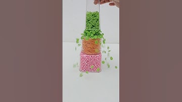 The ultimade Tower of Plastic Beads Asmr video #asmr #satisfying #oddlysatisfying #shorts #reverse