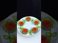 #Learn how to Vegetable and Tomato make this Flower Carving Cutting design Skills#Plate decorated#