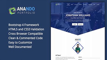 ANANDO - One Page Personal Portfolio | Themeforest Website Templates and Themes