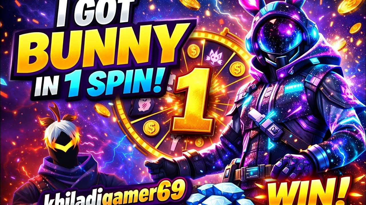 I Got old Purple Bunny Bundle in 1 spin | Garena Free Fire|