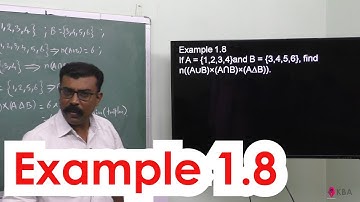 8. Maths | Sets,Relations and Functions | Example 1.8