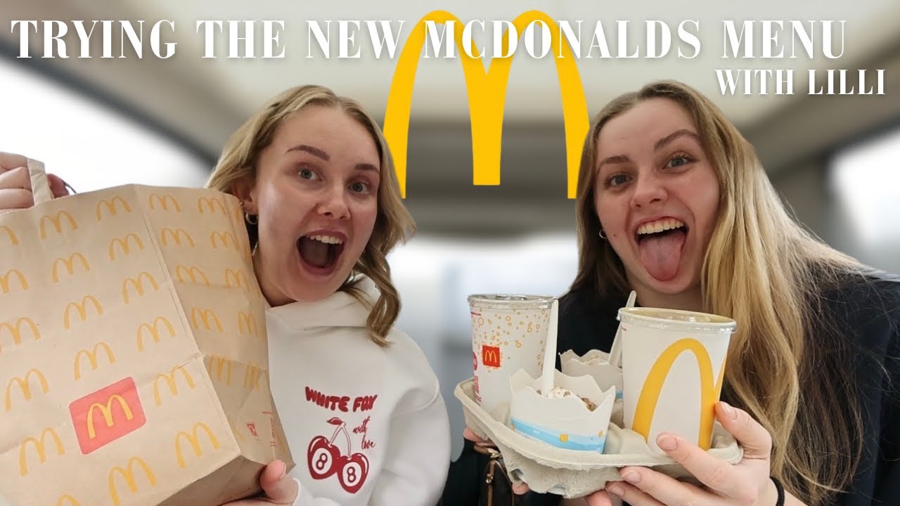 TRYING THE NEW MCDONALDS MENU | OUR HONEST OPINION! 