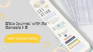 Bible Journal with Me | Genesis 1-3 , featuring #confettiwishes from @christine_everett