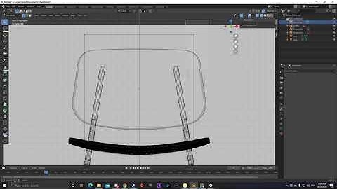 Blender Timelapse Day 1: Learning how to make a chair