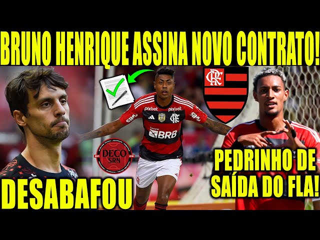 Agora é oficial! Bruno Henrique assina renovação com o Flamengo