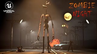 Siren Head House Head and Zombie. My First Unreal Engine Animation