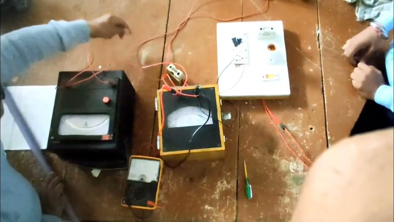 circit connection Ammeter and Voltmeter, calculate power, Resistance
