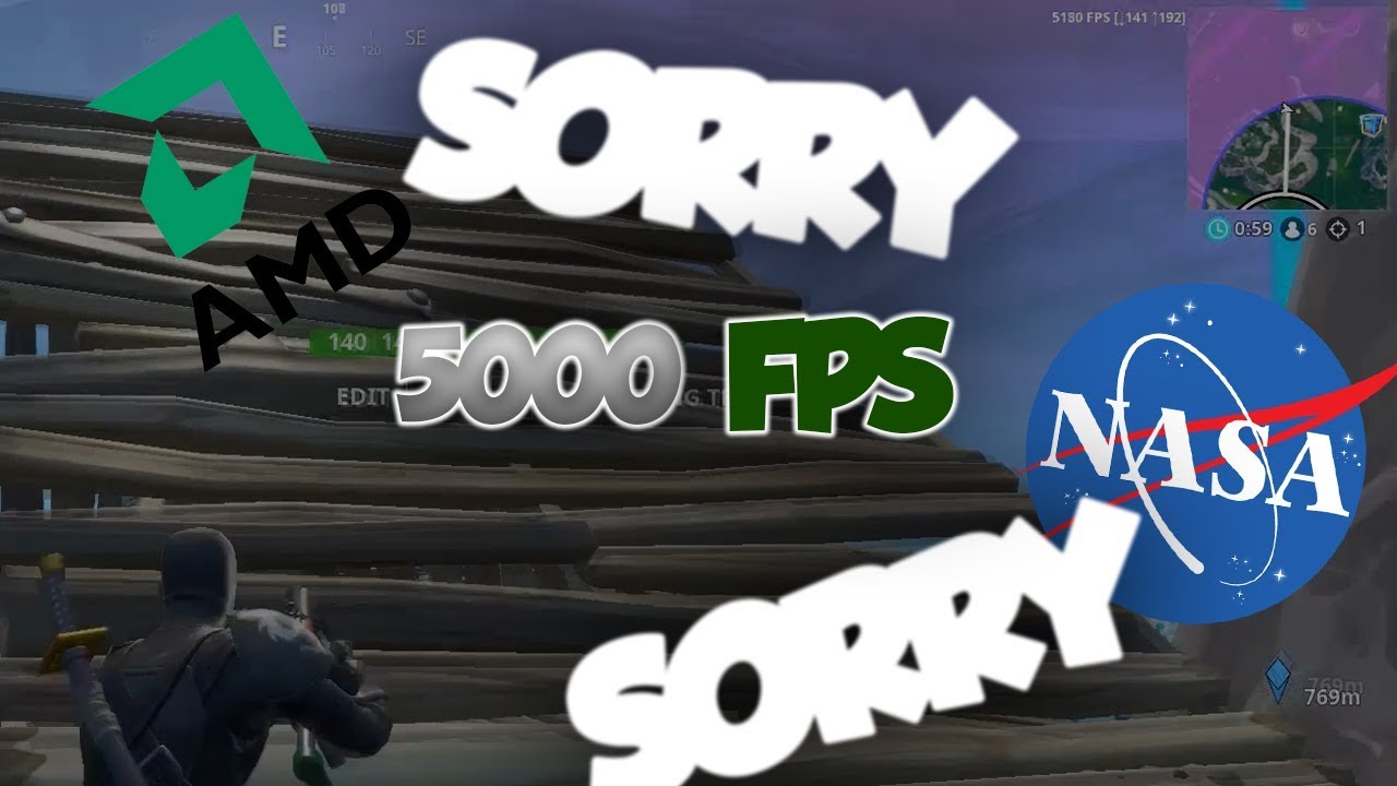 5000 Fps Fortnite Sorry Nasa Sorry Amd Better Pc Than Nasa S Best Super Computer Youtube