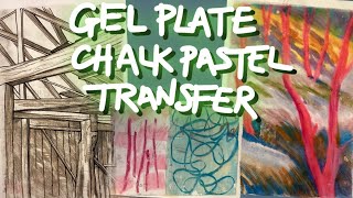 Gel plate and chalk pastel transfer tutorial screenshot 4