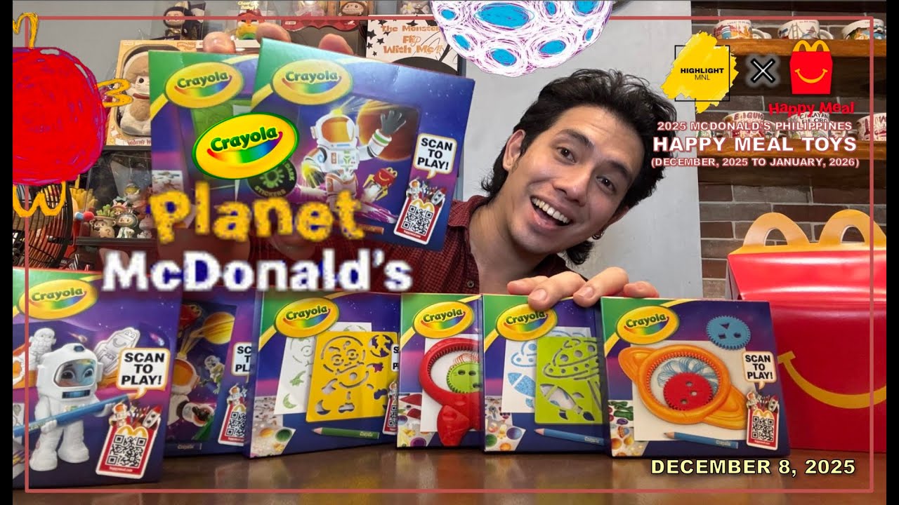 2025 Planet Mcdonald's Toys (Planet McDonald's Crayola Happy Meal Toys) Crayola McDo PH
