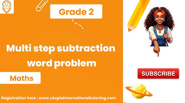 Multi step subtraction word problem video