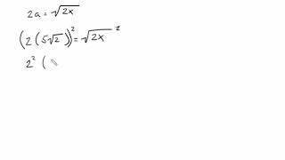 SAT Math Practice Test 1 Sec 3 Q20 Square Root without a Calculator