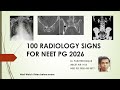 100 Radiology Signs for NEET PG 2026 | Gamechanger Strategy