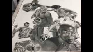 Sports Artist Dave Hobrecht Begins Custom Painting for Boxing Champ Floyd Mayweather screenshot 3