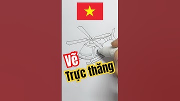 Vẽ máy bay trực thăng Việt Nam 🇻🇳 #short #art #vietnam #vetranh #xuhuong #helicopter #maybay