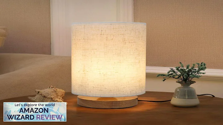 Small Bedside Night Table Lamp for Bedroom Minimalist Nightstand Lamp with Round Review