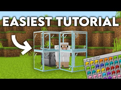 Easiest Automatic WOOL Farm Minecraft 1.19