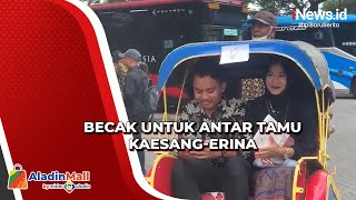 Penarik Becak Bersiap di Benteng Vastenburg untuk Antar Tamu Tasyakuran Kaesang-Erina