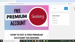 Free Seeking Premium Account!