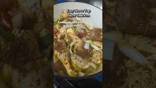 Easy Stove Top Stew Chicken #foodie #homemade #homemadefood #dinnerideas