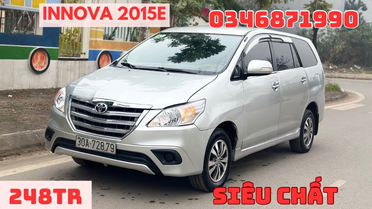 248tr INNOVA 2015E xe gia đình full đồ máy số gầm bệ chất alo 0376468818