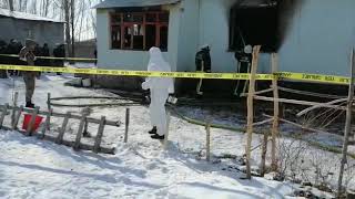 Van Açı Haber Ercis Ev Yangını 2 Cocuk Hayatini Kaybetti.