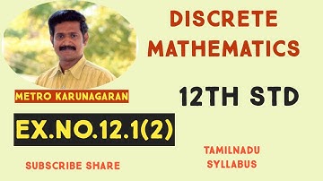 12th Std Maths Ex.12.1(2) on Z define x by (mxn)= m^n + n^m for every m,n are integers. Is x binary