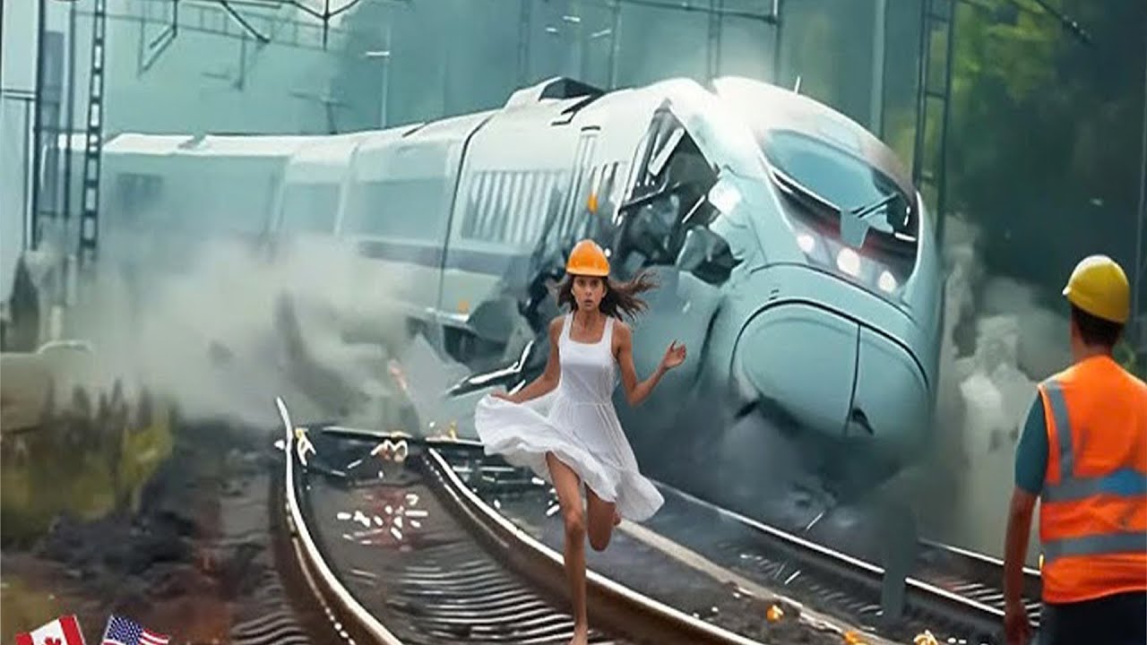 SHOCKING Train Crash Compilation Caught On Camera  Idiots In Cars  Best Of 2025