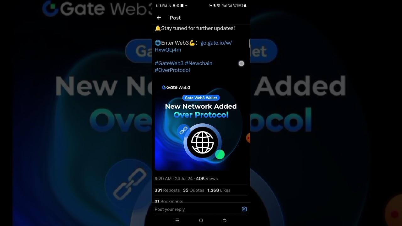 OverProtocol Added in Gate.io OverProtocol Latest Update | Over Wallet KYC Update