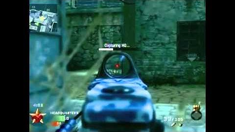 ::Black Ops Gameplay #3::Headquarters on Hanoi::AK74U Silenced & Reflex Sight::