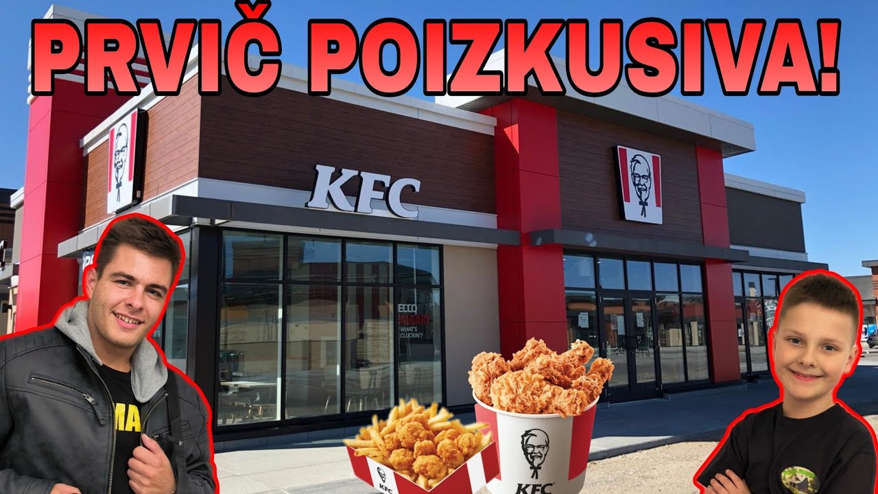 Z DAMJANOM PRVIČ JEVA KFC! (KENTUCKY FRIED CHICKEN) [VLOG SLO]